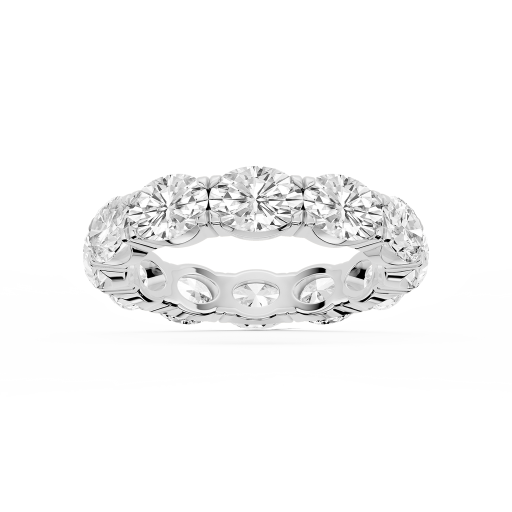 Shiloh Oval LGD East West Eternity Band - 18K White Gold / 7 ctw