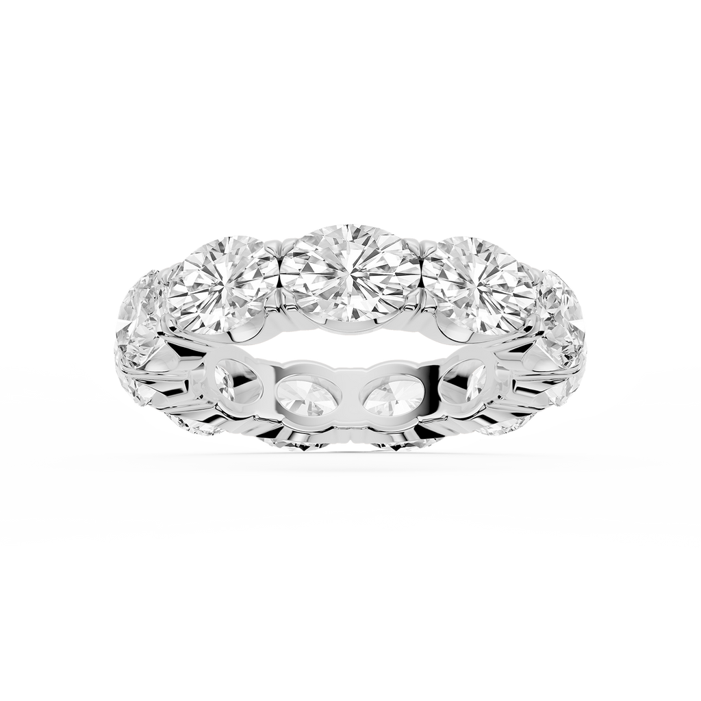 Shiloh Oval LGD East West Eternity Band - 18K White Gold / 8 ctw