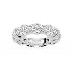 Shiloh Oval LGD East West Eternity Band - 18K White Gold / 8 ctw