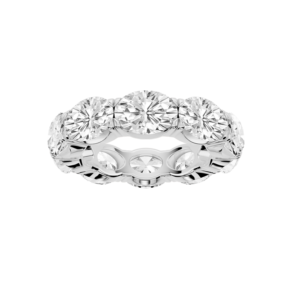 Shiloh Oval LGD East West Eternity Band - 18K White Gold / 10 ctw