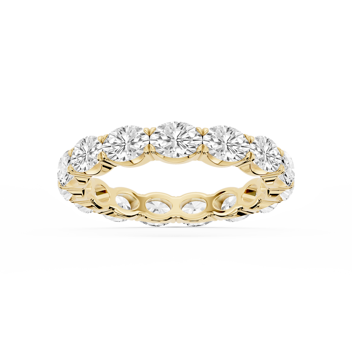 Shiloh Oval LGD East West Eternity Band - 18K Yellow Gold / 3 ctw