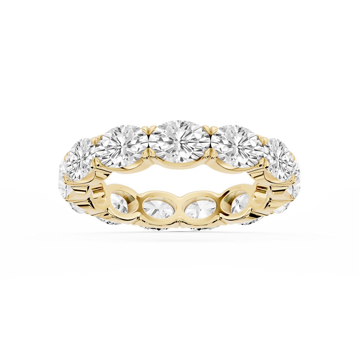 Shiloh Oval LGD East West Eternity Band - 18K Yellow Gold / 4 ctw
