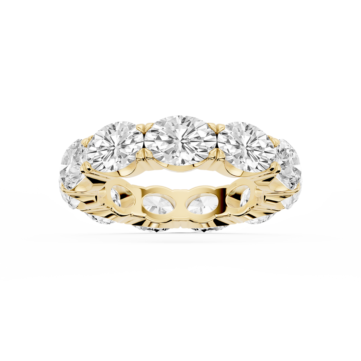 Shiloh Oval LGD East West Eternity Band - 18K Yellow Gold / 8 ctw