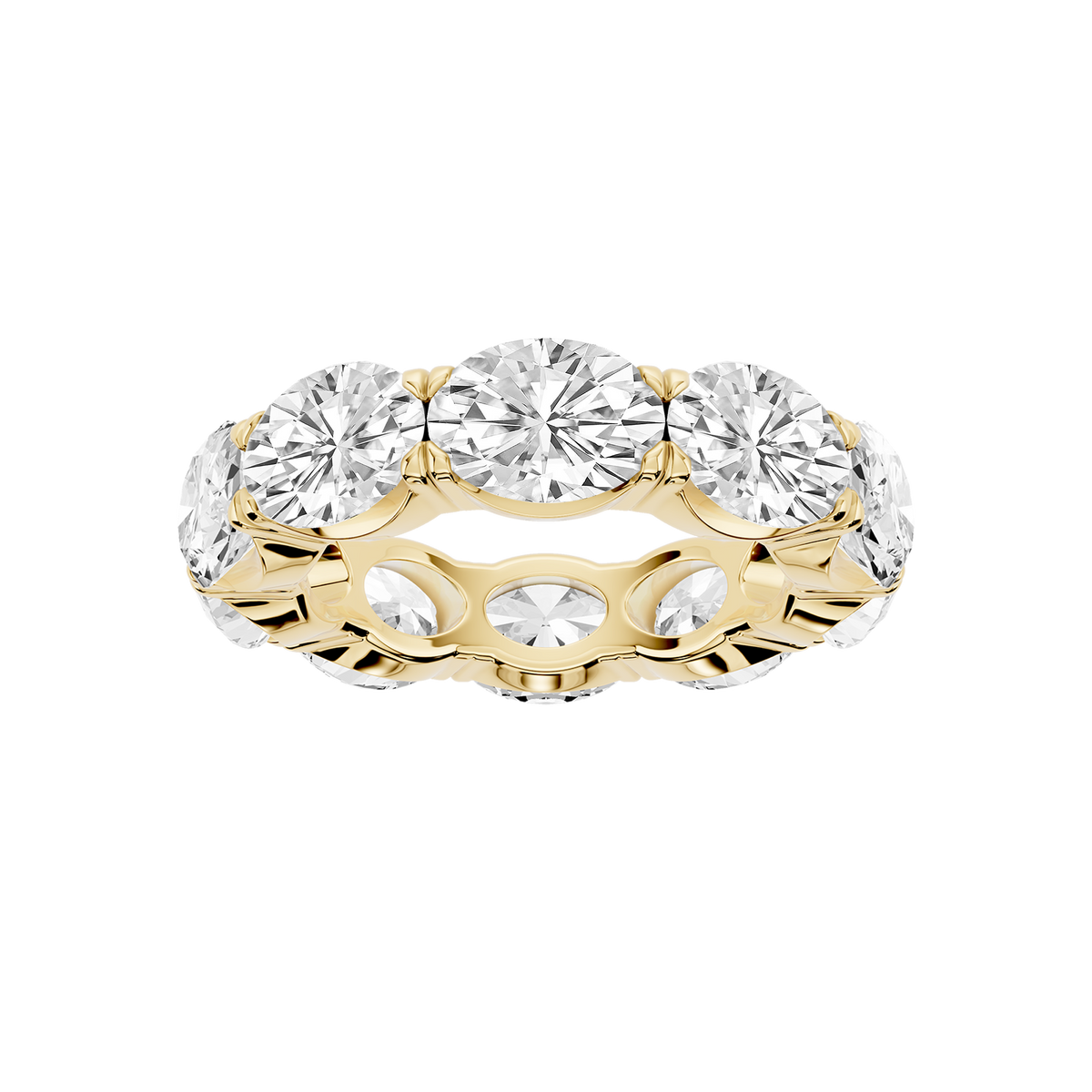 Shiloh Oval LGD East West Eternity Band - 18K Yellow Gold / 10 ctw