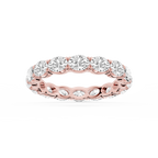 Shiloh Oval LGD East West Eternity Band - 18K Rose Gold / 2 ctw