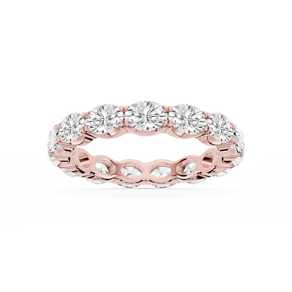 Shiloh Oval LGD East West Eternity Band - 18K Rose Gold / 3 ctw