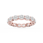 Shiloh Oval LGD East West Eternity Band - 18K Rose Gold / 3 ctw