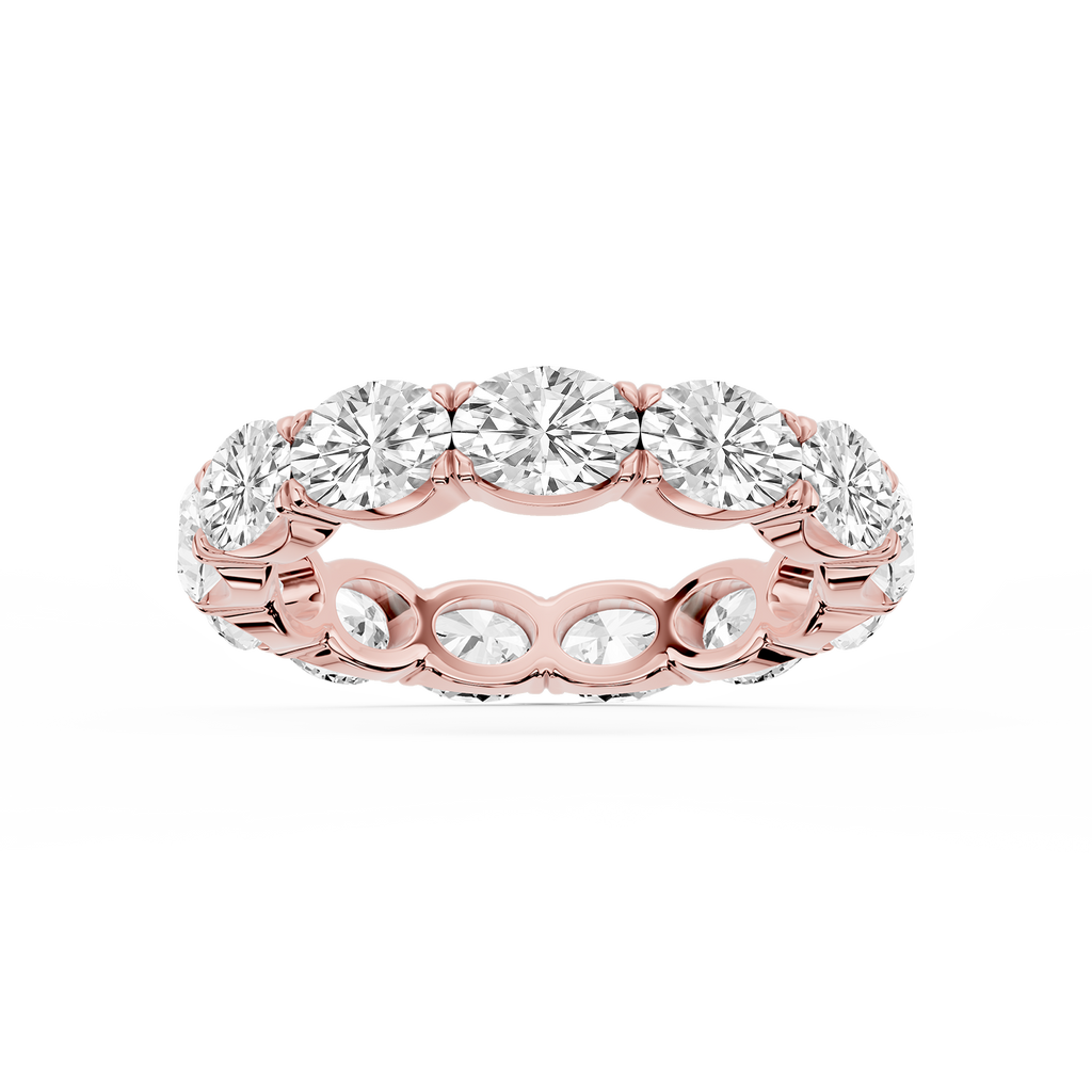 Shiloh Oval LGD East West Eternity Band - 18K Rose Gold / 4 ctw