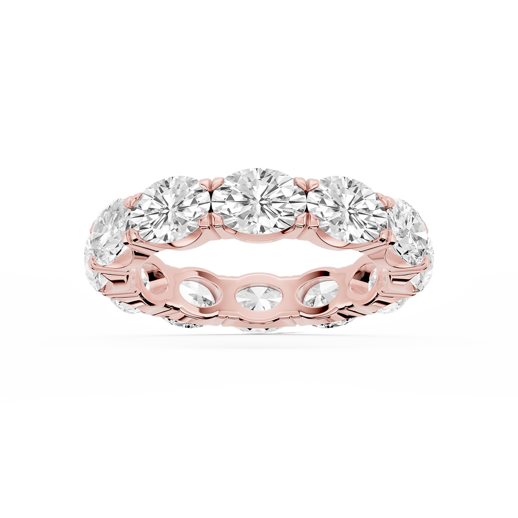 Shiloh Oval LGD East West Eternity Band - 18K Rose Gold / 6 ctw