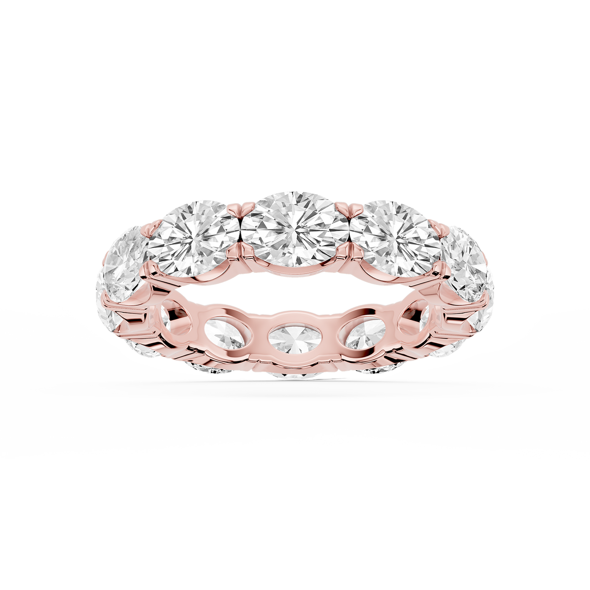 Shiloh Oval LGD East West Eternity Band - 18K Rose Gold / 6 ctw