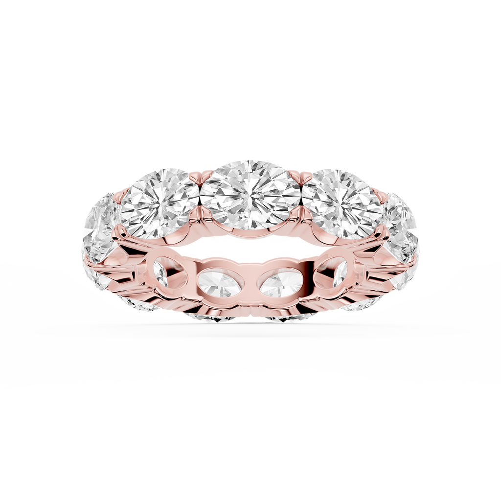 Shiloh Oval LGD East West Eternity Band - 18K Rose Gold / 9 ctw