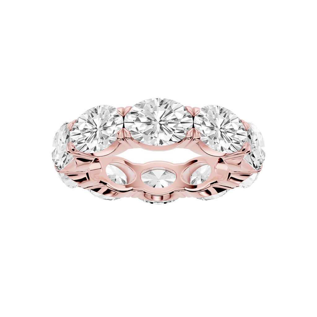 Shiloh Oval LGD East West Eternity Band - 18K Rose Gold / 10 ctw