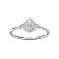 Signe 5/8 ctw Marquise LGD Petite Side Stone Promise Ring - 14K White Gold