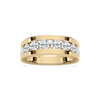 Silas 2 ctw Round LGD 7.50 mm Channel Mens Wedding Band