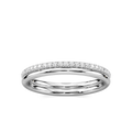 Solice 1/3 ctw Round LGD Double Row Eternity Band
