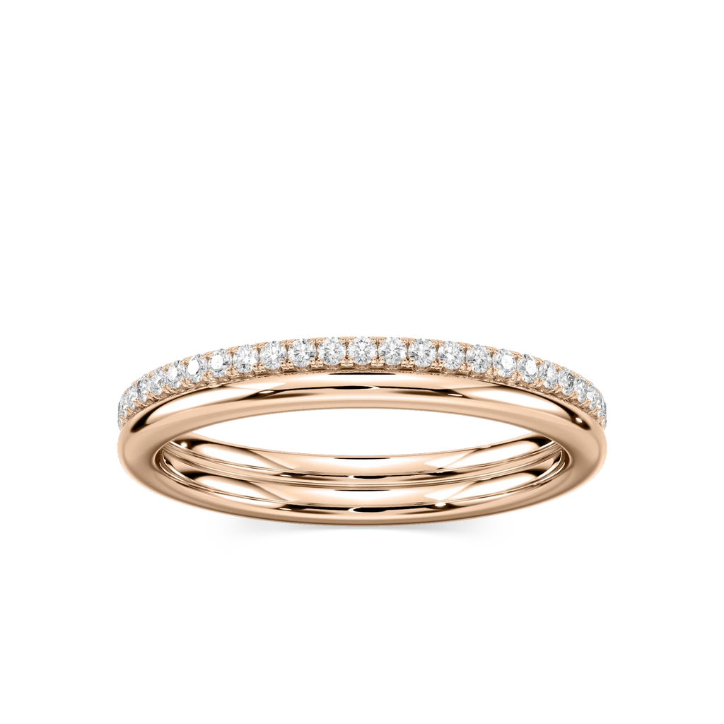 Solice 1/3 ctw Round LGD Double Row Eternity Band