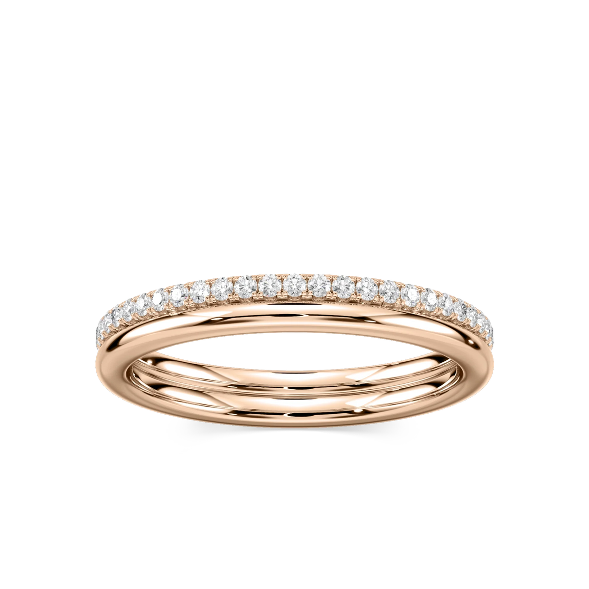 Solice 1/3 ctw Round LGD Double Row Eternity Band