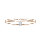 1 ctw Oval LGD Solitaire Chain Bracelet  - 7 Inches
