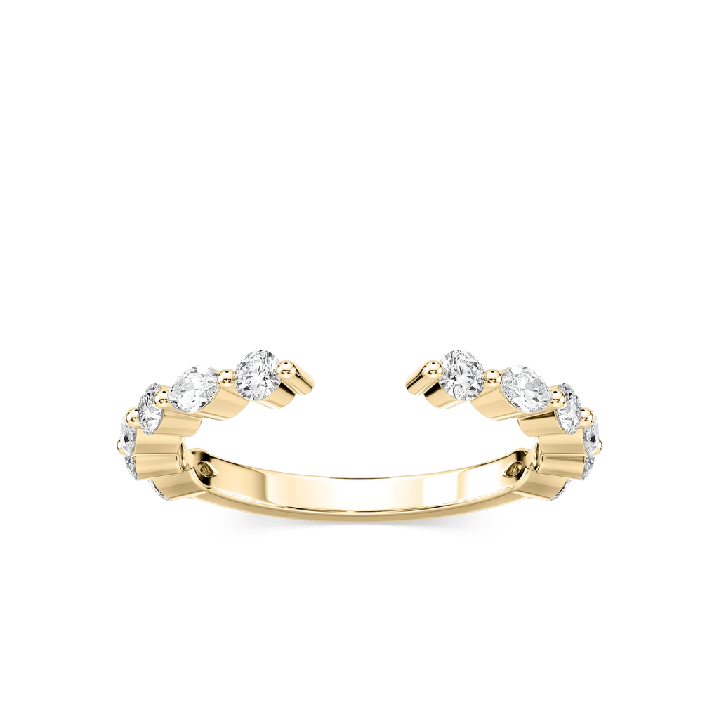 Sonnet 1/4 ctw Marquise and Round LGD Open Wedding Band