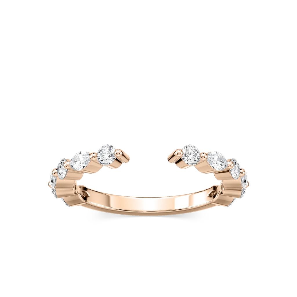 Sonnet 1/4 ctw Marquise and Round LGD Open Wedding Band