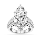 Sophia 11 ¾ ctw Marquise LGD Triple Row Hidden Halo Engagement Ring - Signature Collection - Platinum
