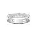 Bennett 7/8 ctw Princess LGD 4.50mm Channel Mens Wedding Band