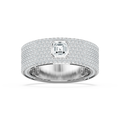 Jonah 3 ⅓ ctw Asscher and Round LGD 8.45mm Bezel Mens Wedding Band