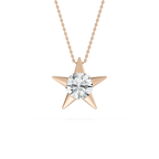 2 ctw Round LGD Star Solitaire Pendant - 18 Inches