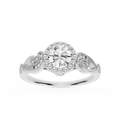 Freya LGD Halo Vintage Filigree Wedding Set