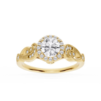 Freya LGD Halo Vintage Filigree Wedding Set