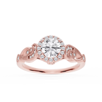Freya LGD Halo Vintage Filigree Wedding Set