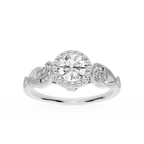 Freya LGD Halo Vintage Filigree Wedding Set