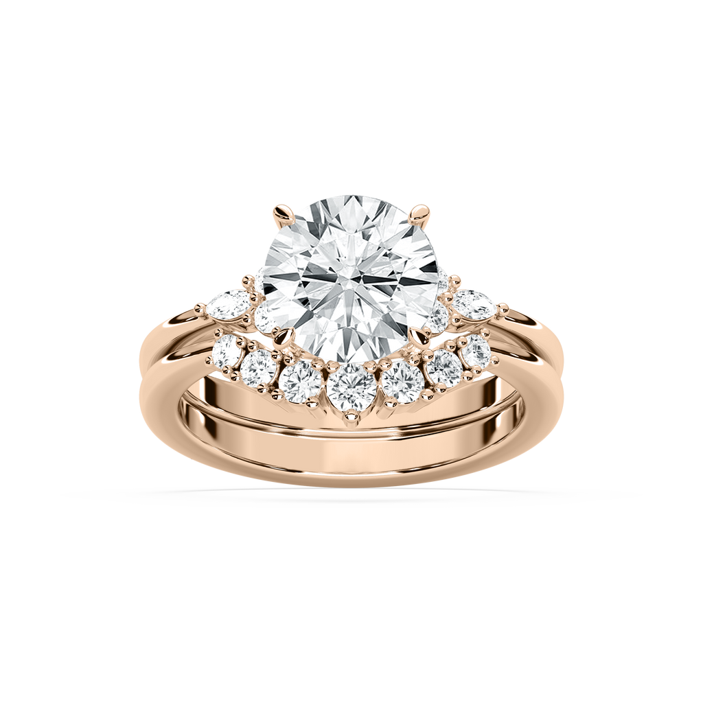 Talia 2 ⅞ ctw Round LGD Accented Wedding Set