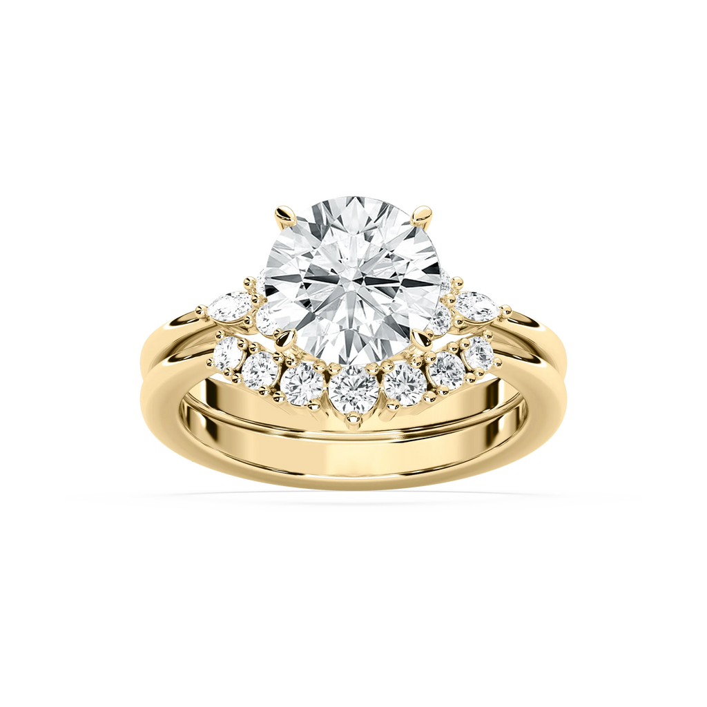 Talia 2 ⅞ ctw Round LGD Accented Wedding Set
