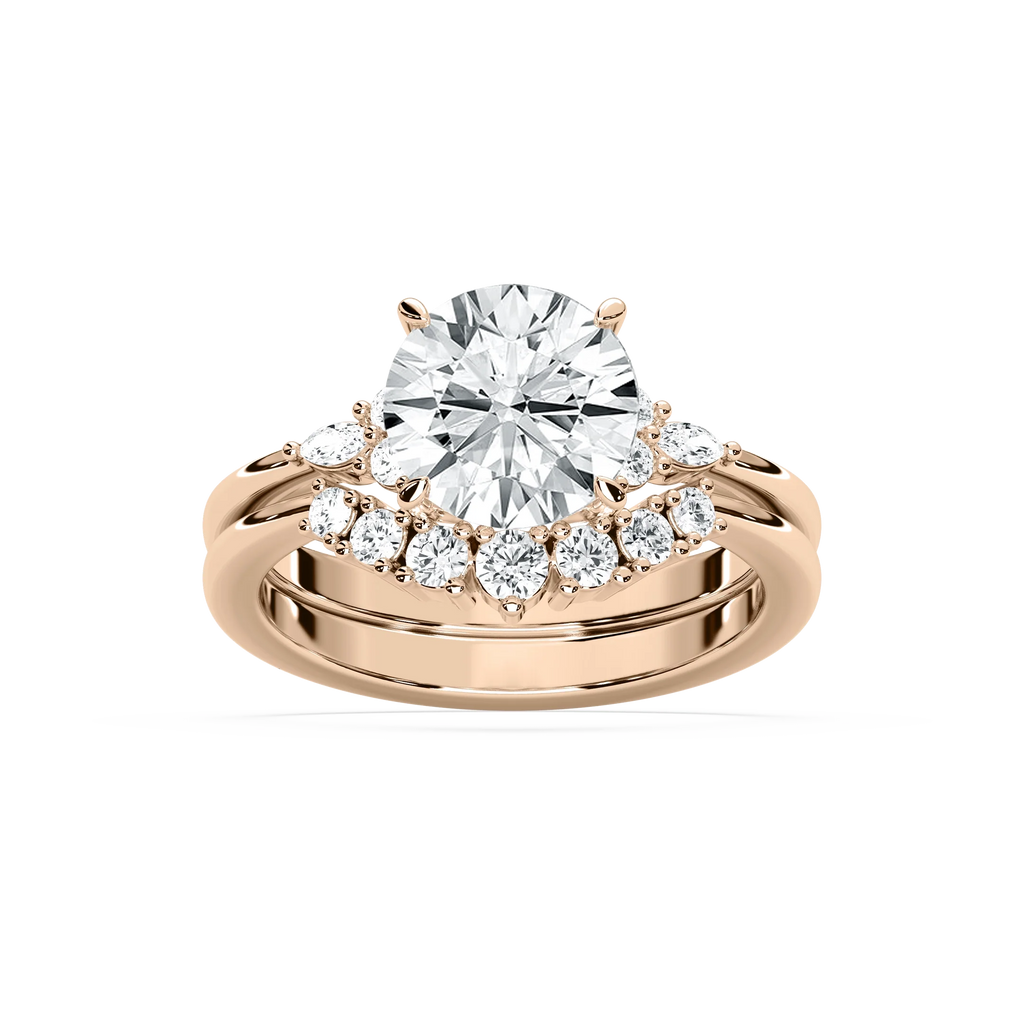 Talia 2 ⅞ ctw Round LGD Accented Wedding Set