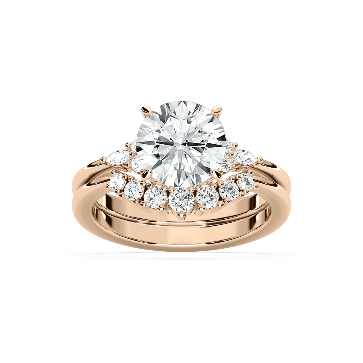 Talia 2 ⅞ ctw Round LGD Accented Wedding Set