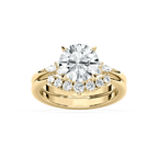 Talia 2 ⅞ ctw Round LGD Accented Wedding Set