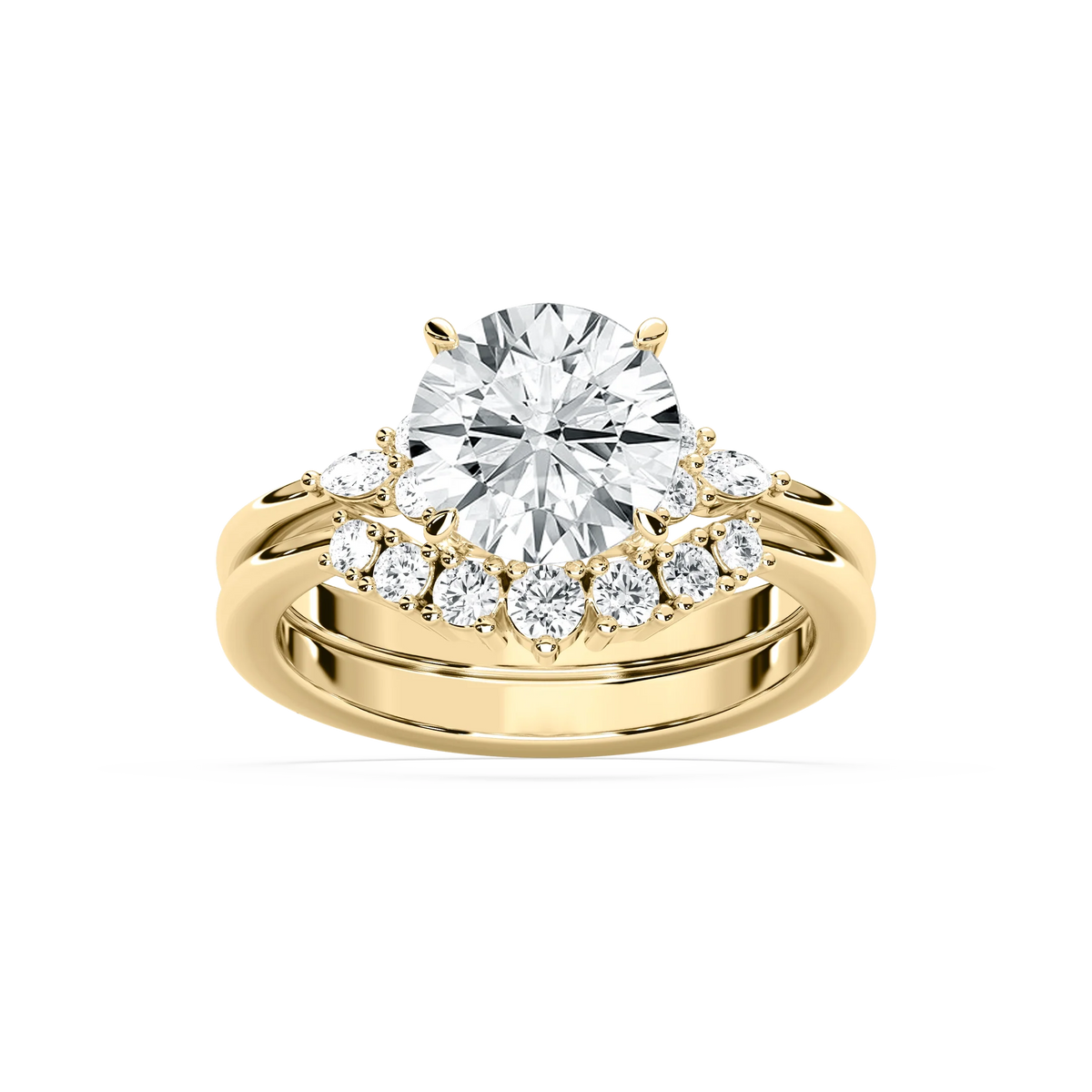 Talia 2 ⅞ ctw Round LGD Accented Wedding Set