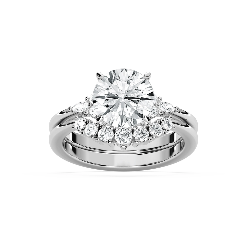 Talia 2 ⅞ ctw Round LGD Accented Wedding Set