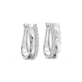 1/2 ctw LGD Textured Hoop Earrings - 14K White Gold