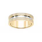 Thorn 6.00mm Groove Plain Metal Band - 18K Yellow Gold / Stone