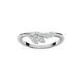 Titania 1/5 ctw Marquise and Round LGD Nature Inspired Curved Band