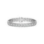 5 ctw Round LGD Art Deco Bezel Bracelet  - 8 Inches