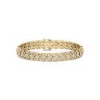 5 ctw Round LGD Art Deco Bezel Bracelet  - 8 Inches