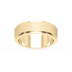 Tyler 6.00mm Step Edge Plain Metal Band - 18K Yellow Gold / Satin