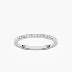 Liv 1/5 ctw Round LGD Pave Wedding Band - 14K White Gold
