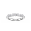 Valerie Round LGD 7-Stone V-Prong Anniversary Band - 14K White Gold / 1 ctw / F-VS2