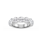 Valerie Round LGD 7-Stone V-Prong Anniversary Band - 14K White Gold / 5 ctw / F-VS2