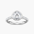 Sofia Round LGD Bezel Side Stone Engagement Ring
