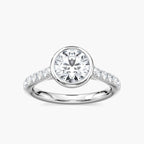 Sofia Round LGD Bezel Side Stone Engagement Ring